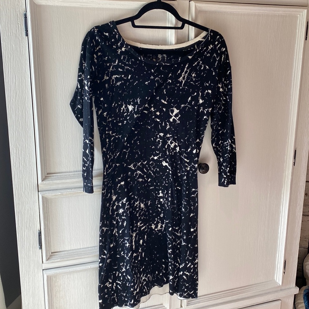 Banana Republic XS black/white cotton dress
